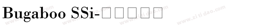 Bugaboo SSi字体转换